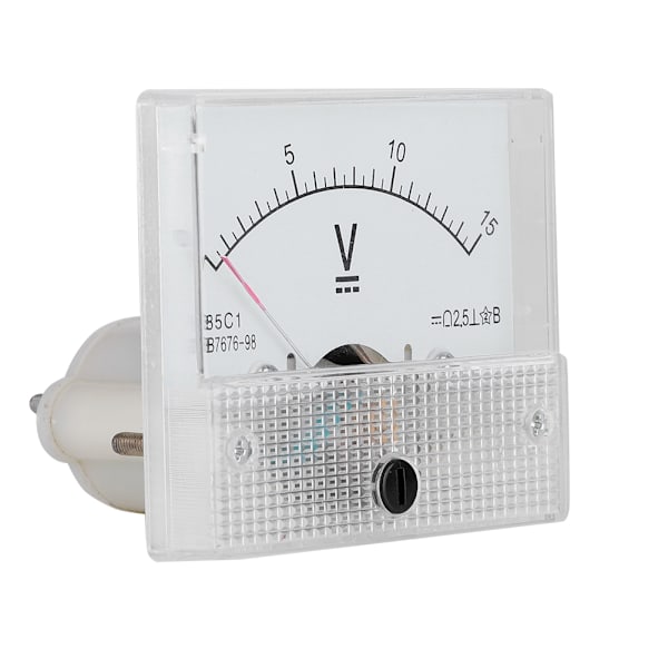 DC 0-15V DC Analog 85C1 Ström- och Spänningsmätare Spänning 2,5 Noggrannhet Spännings Analog Voltmeter Panel