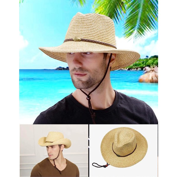 Foldbar sommer stråhat bred skygge Fedora sol strandhat