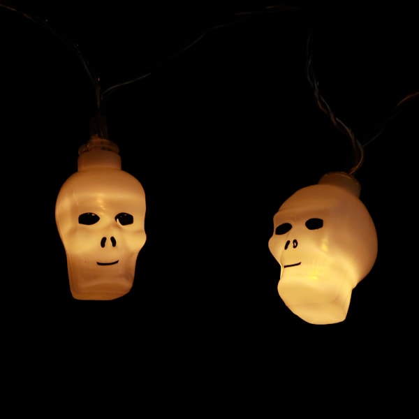 Dödskalle Ljusslinga Förtrollar Dina Gäster, Partyatmosfär Skapare Sätter Scenen För En Minnesvärd Kväll, Retro Halloween Lyktor Fångar Andan