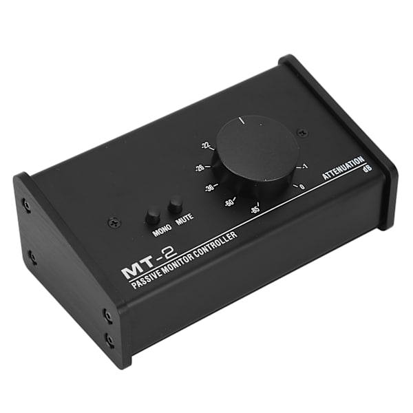 Passiv monitor-kontroller XLR og 3,5 mm grensesnitt Stor volumknapp Dempekontroll Passiv stereo volumkontroll
