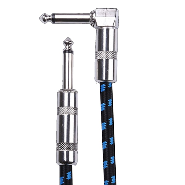 Ljudinstrumentkabel 3m 9.8ft Gitarrkabel Sladd Skärmning Brusreducering för Elgitarr Bas