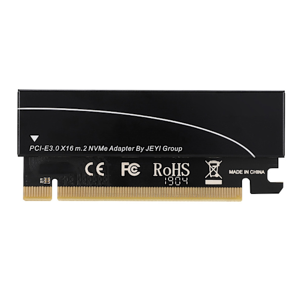NVME M.2 - PCIE3.0 -laajennussovitinkortti, jossa piidioksidigeelijäähdytyslaatat (musta)