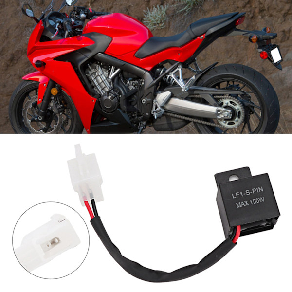 Motorcykel 2 PIN Blinkersrelä Dekoder för LED Blinkers för Kawasaki
