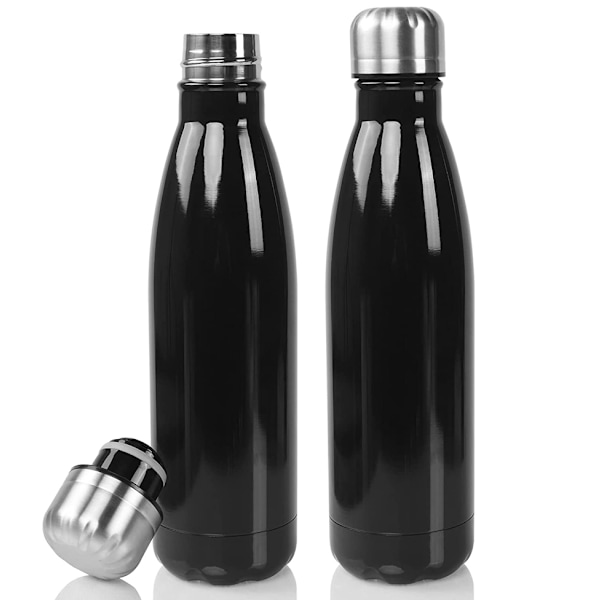 Icke-svettande design, isolerad vattenflaska, miljövänlig rostfri stålflaska, BPA-FRI dubbelväggig vakuumläckagesäker sportflaska, perfekt för varmt &