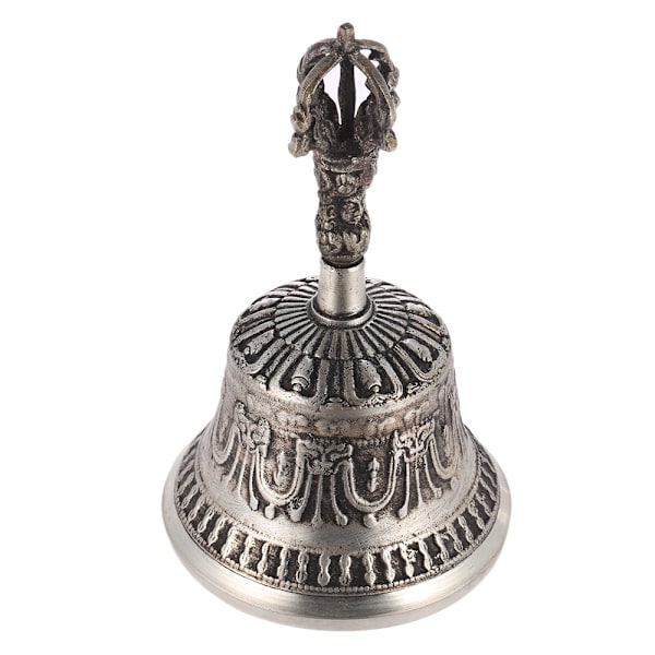 Handgjord Tibetansk Buddhistisk Tempel Meditation Sjungande Klocka med Dorje Vajra Buddhism Övningsinstrument