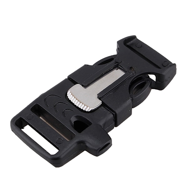 Högkvalitativt överlevnadskit för nödsituationer, utomhuscampingutrustning med eldstarter och kompassvisselpipa, perfekt för paracordarmband (6,1 cm x 5 cm)
