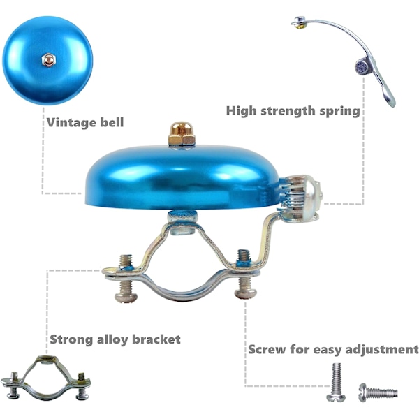 Klassisk cykelklokke, høj og klar lyd cykelklokker adgang