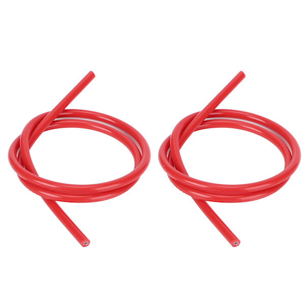 2 st tändkabel 8mm silikon kiselkarbid kärna tändkabel 1m lång
