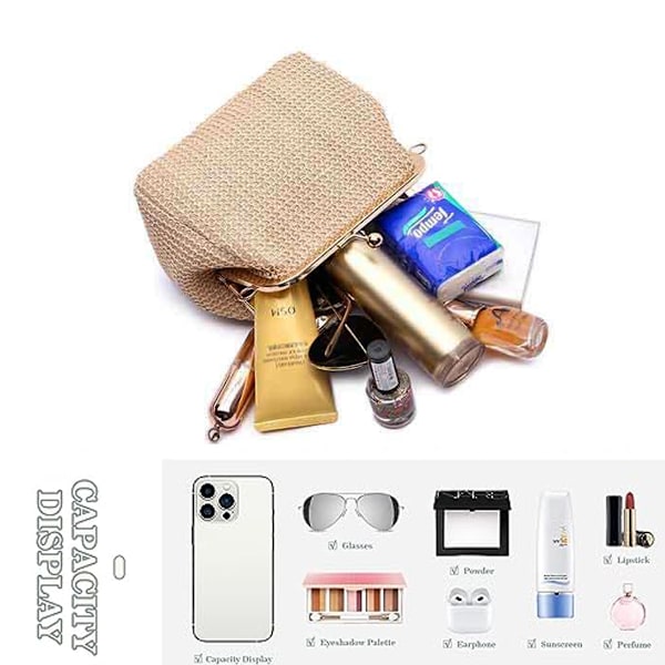 Naisten crossbody-laukku naisille - Iltalaukku Irrotettava olkahihna Olkalaukku