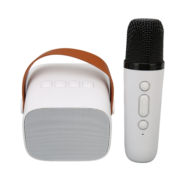 Bluetooth-högtalarmikrofonset HD Stereo Uppladdningsbar Retro Bärbar Karaoke-maskin för barn Vuxna Fest