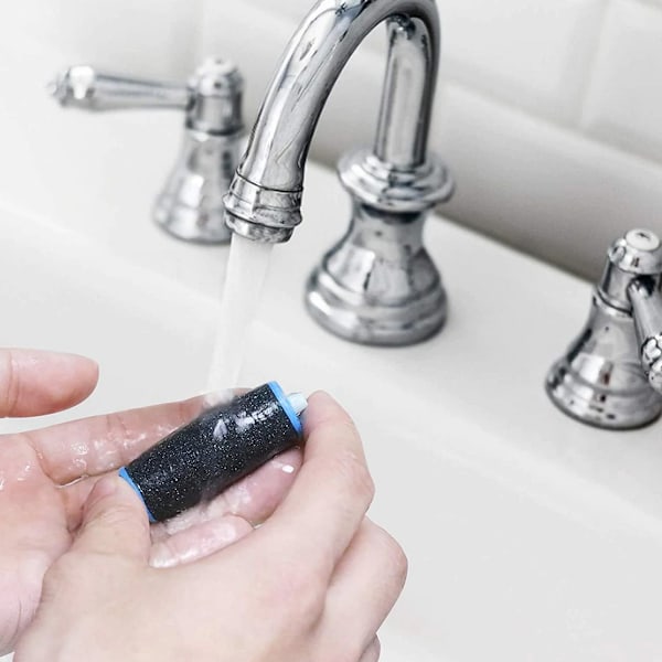 Extra Grova Fotfilsrullar, Ersättningsrullar för Amope Pedi Perfect Elektronisk Fil, Buffar Hård Hud Säkert och Effektivt, Tvättbara