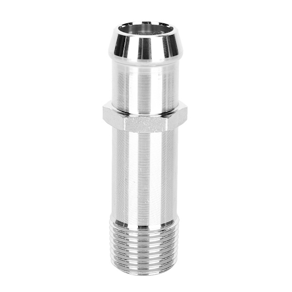 Chrome Stål Vannpumpe Slangekobling Varmeapparat Slange 1/2in NPT til 3/4in Pigg SBC BBC Passer for Chevrolet