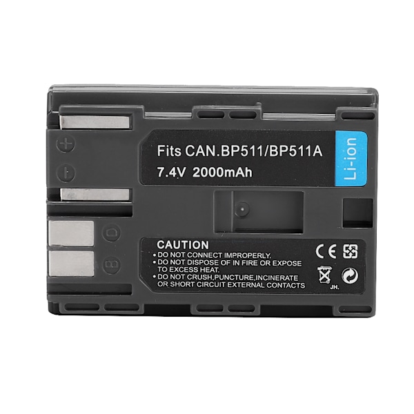 2000mAh 7.4V BP511/BP511A Full Power Digitalt batteri for kamera lysmonitor