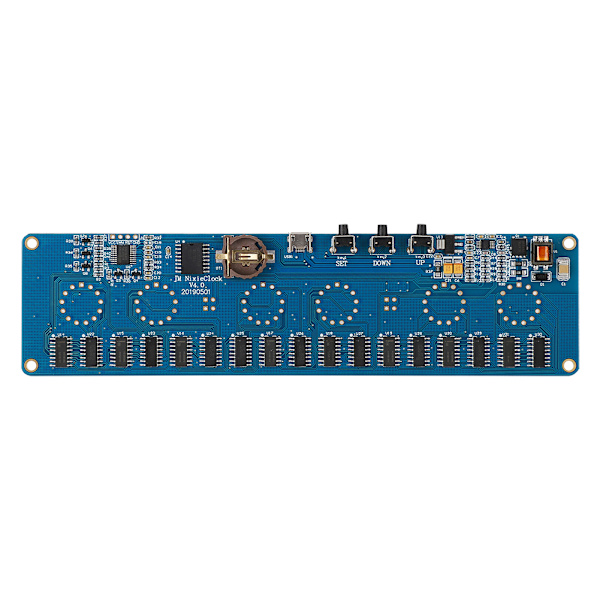IN14 PCB Blå USB-gränssnitt Hög precision DIY Glödlampa Digital Klockmodul