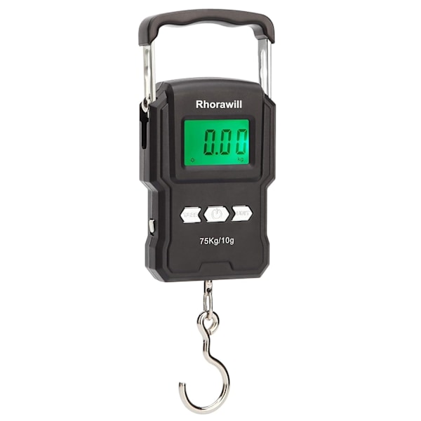 Fiskvåg Med Måttband, Inbyggt Måttband Noggrann Digital LCD-Display, Högprecisions Töjningsgivare För Utomhusaktiviteter: