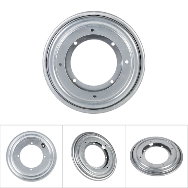 Kraftig rund galvanisert Lazy Susan dreieskive lager roterende svingplate (5,5\" sølv)