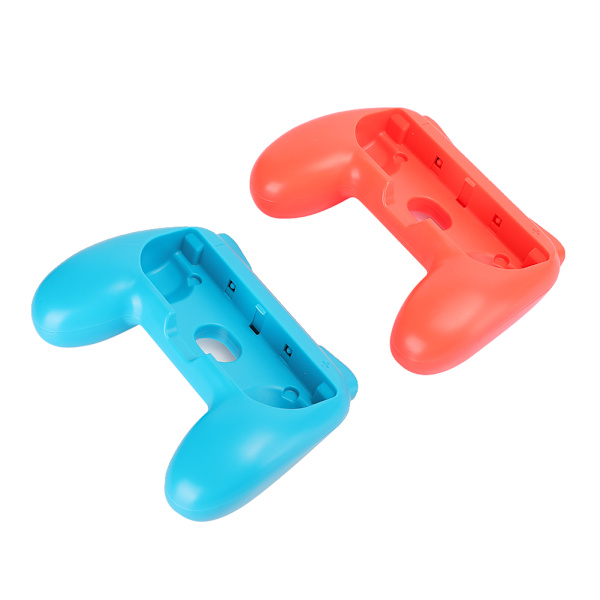 Ergonomiske spillhåndtak grep Antiwear Controller Beskyttende deksel erstatning Gamepad tilbehør (Rød Blå 2 stk)