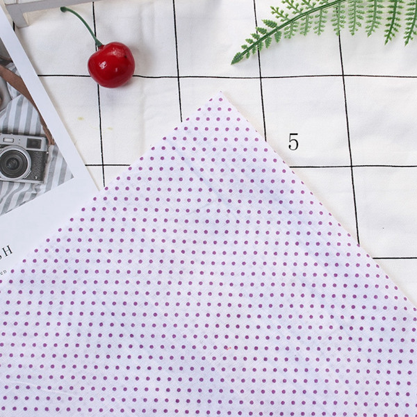 7 stk / sett 100% bomull Batiks syhåndverk stoff for DIY lommebok putetrekk (L)