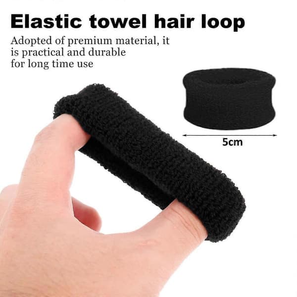 GETIT Elastisk handduksscrunchie studenthårset godisfärg hårband tjockt hårband hårband hårband