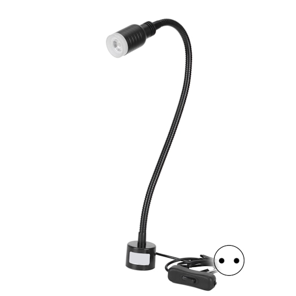 LED Universal Justerbar Maskinlampe 5W Arbejdslampe med Ma