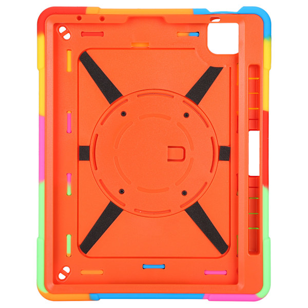 Tabletskydd Fodral 360 Roterande Ställ Hand- och Axelrem för Ipad Air4 10.9 Orange