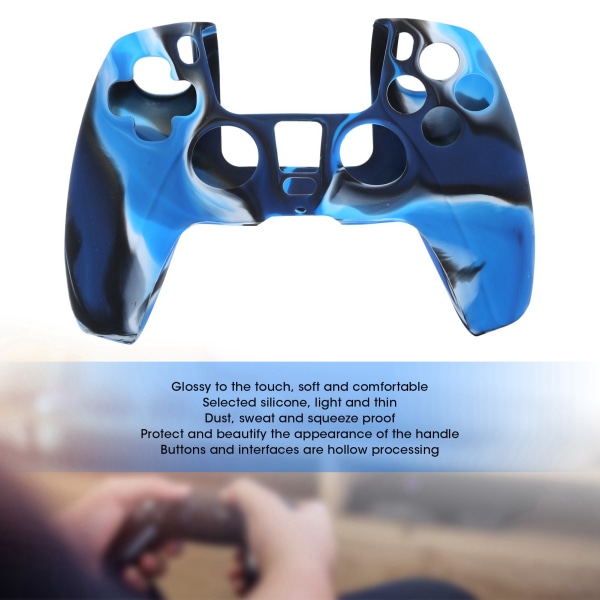 2 stk. Gamepad Beskyttende Deksel Kamuflasje Silikon Deksel Hud for PS5 Spillkontroller