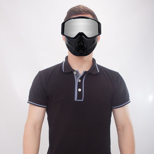 Paintballmaske anti-tåke, luftgevær full dekning og briller er avtakbare og justerbare