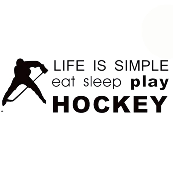 Spille Hockey Vægklistermærker Soveværelse Stue Baggrundsvæg D