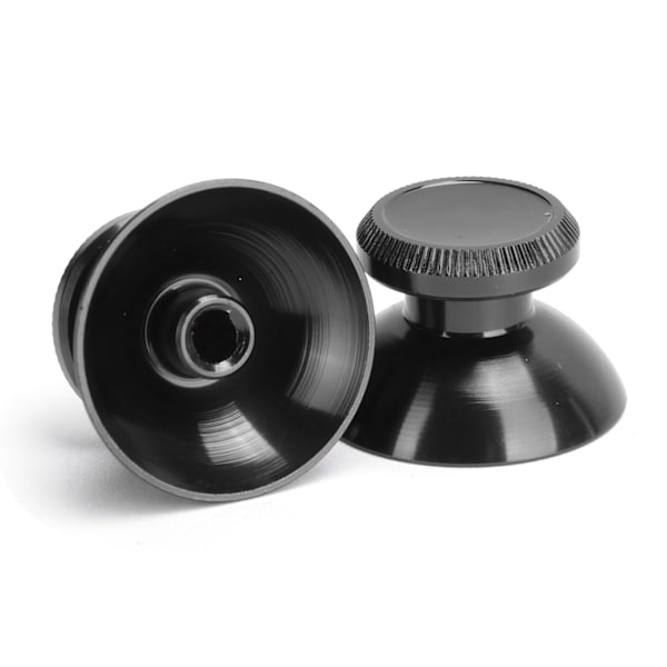 Spelkontroll Aluminiumlegering Knappar Tummepinne Set Ersättningsdelar för PS4 Svart