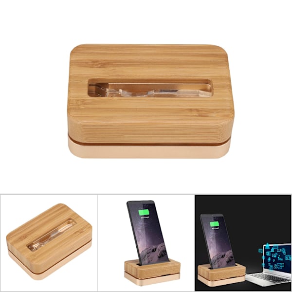 for Samdi Desktop Mobiltelefon Ladestasjon for iphone6S/6Plus/iphone7/7Plus/iphone8/X Gull