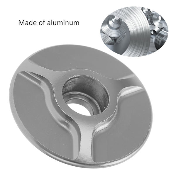 Cykling Elegans, Topplock för Headset i Aluminiumlegering, Enkel Elegant Design, Precisionspassform för MTB Landsvägscyklar, Kompressionsplugg Säkerställer Hög Hållfasthet