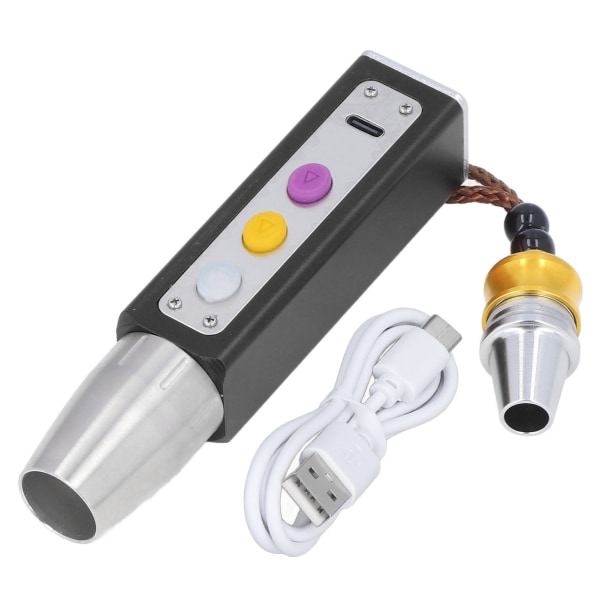 Smykker lommelykt 3LED 3 lysmoduser USB-lading bærbar Smal