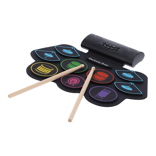 Elektroniskt trumset Bluetooth MIDI Vikbart kit med batterihögtalare 100–240V MD862MUS-kontakt