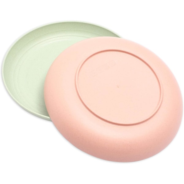 Återanvändbar Tallriksset för Utomhusäventyr, Mikrovågsugns- och Diskmaskinsäker, BPA-fri, Giftfria Vetetråtallrikar, Lättrengjord Utrymmesbesparande Design, Perfekt