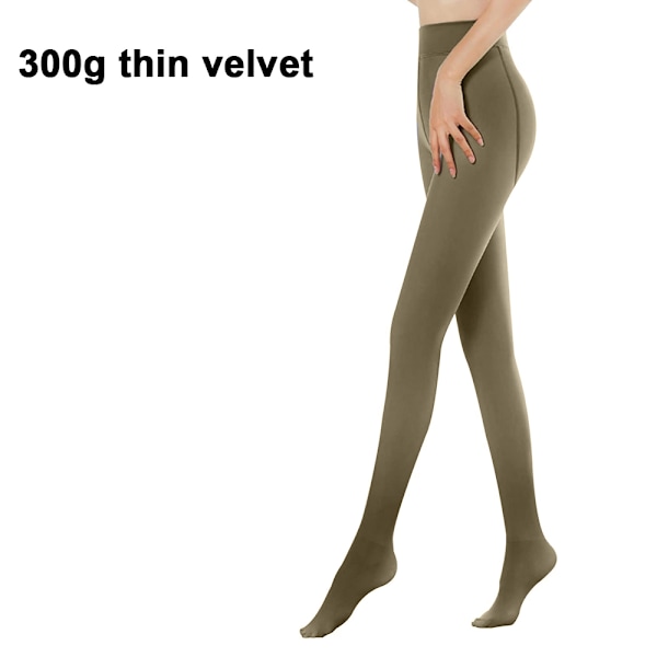 1 Pari Virheetön Jalat Teko Läpikuultava Lämmin Fleece-sukkahousut