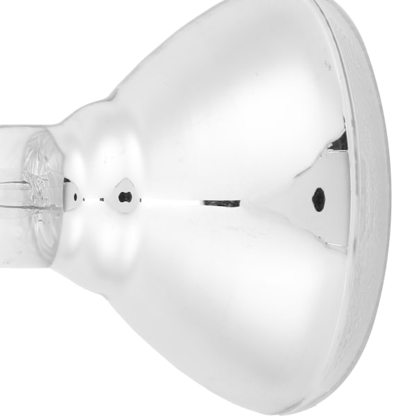 Uppfödningsvärmelampa Justerbar Temperatur Infraröd Uppfödningsisoleringslampa 220V‑240VAR38 Vit Glas Pitting