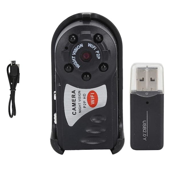 WIFI-kamera 1080p Mini DVR Kevyt langaton etävalvonta Kannettava digitaalinen videonauhuri