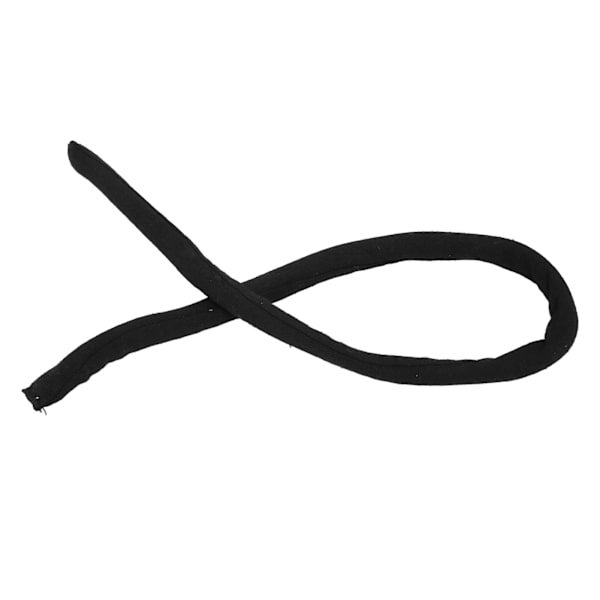 Spiral Lock Hårband Böjlig Lång Dreadlock Ponytail Hållare för Tjockt Lockigt Hår Ren Svart