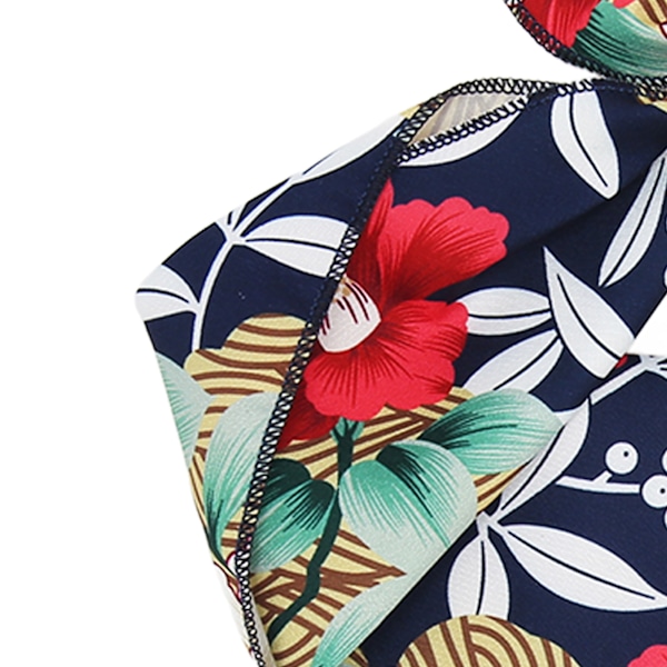 Halsduk för husdjur, andningsbar och slitstark hundscarf för vardagsbruk, Hawaii hawaiianskt blommönster triangelhaklappar tillbehör