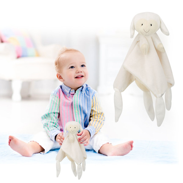 Baby Säkerhet Handduk Lugna Spädbarn Cartoon Animal Doll Leksak för Tod