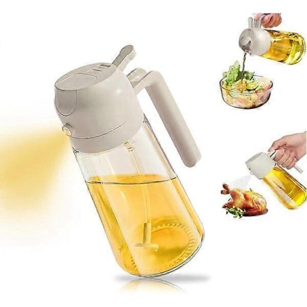 Oljesspruta, glasmaterial, 600 ml, köksolivoljekanna