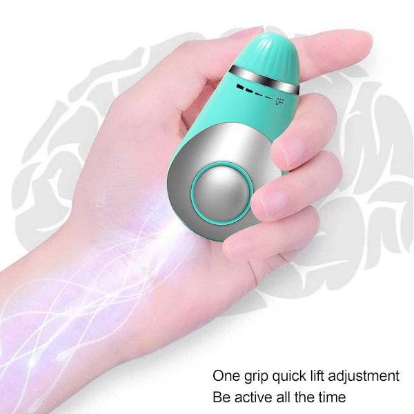 Smart Sömnhjälp Hjärnmassage Justera Puls Lindra Huvudvärk Fokusera Uppmärksamhet Ångestlindring Små och Lätta Artiklar Blue