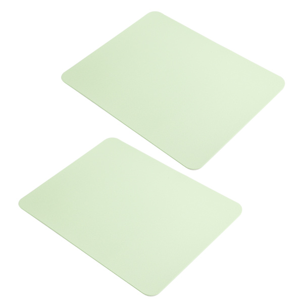 2 st musmatta PVC läder vattentät skrivbordsmatta kudde kontor hem musskydd 27x21cm
