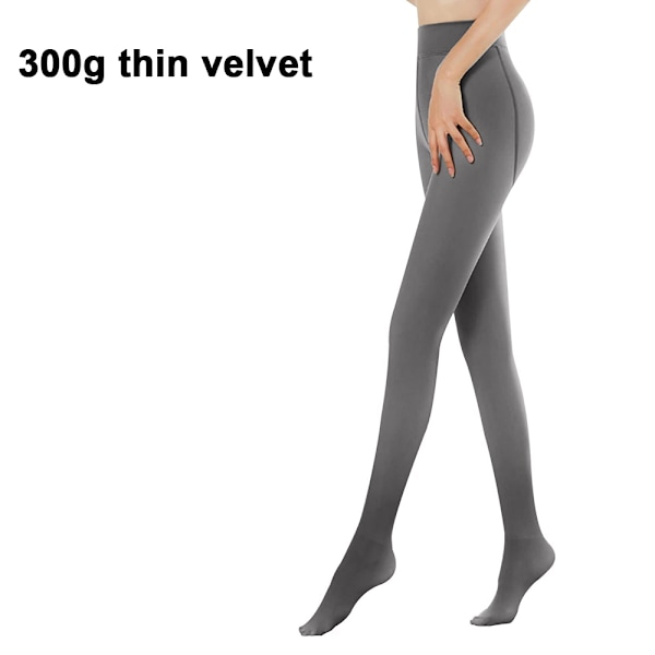 1 Pari Virheetön Jalat Teko Läpikuultava Lämmin Fleece-sukkahousut