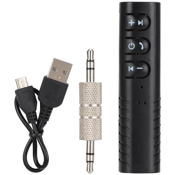 Mini Bil Bluetooth 4.1 USB 3.5MM AUX Stereo Audio Mottaker Musikkhøyttaler Hodetelefon Mobiltelefon