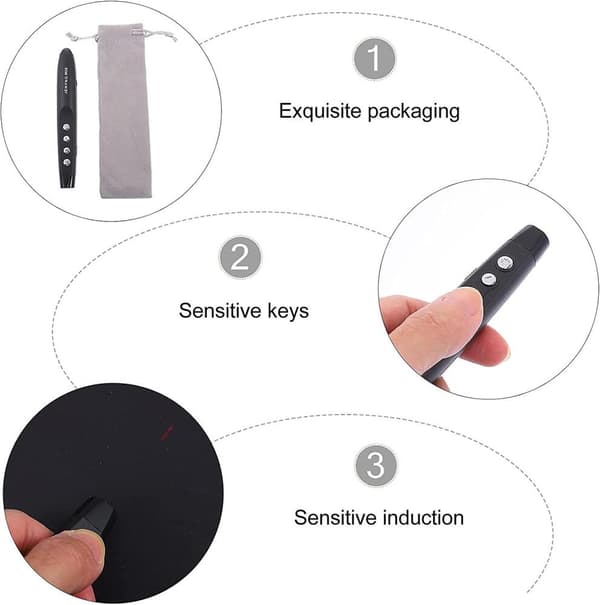Trådløs USB-presentasjonspenn Kontorpresentasjonspenn Lysbildefremvisning