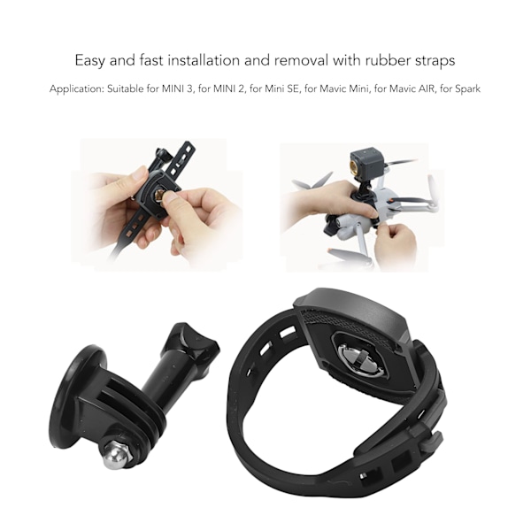 1_4 Adapter för Actionkameratillbehör, Snabbkopplingsplatta Adapter Säkerställer Stabil Anslutning, Styv Nylonplast, Passar De Flesta Minidrönare Och