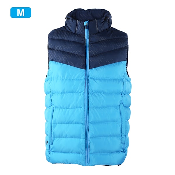 Infraröd Uppvärmd Väst Jacka Kappa med Huva Herr Vinterkläder Outfit 3 Temperaturinställningar Smart Justerbar Blå M