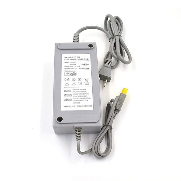 AC-adapter, nätadapter, väggladdare, sladdkabel för Wii U-konsolen