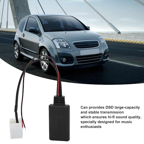 Stereo AUX -kaapeliadapteri Radio RD4 Bluetooth -moduuli sopii Citroen C2 C3 C4 C5 C6 Berlingoon
